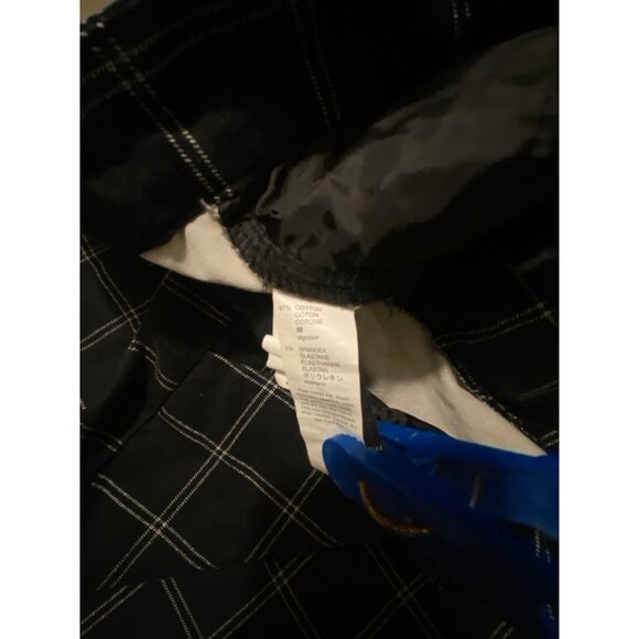 Gap Women's Slim Fit Checked Pants - Size 8 - Picture 5 of 6